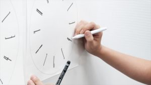 Draw wall clock Designed by Lemnos Inc.