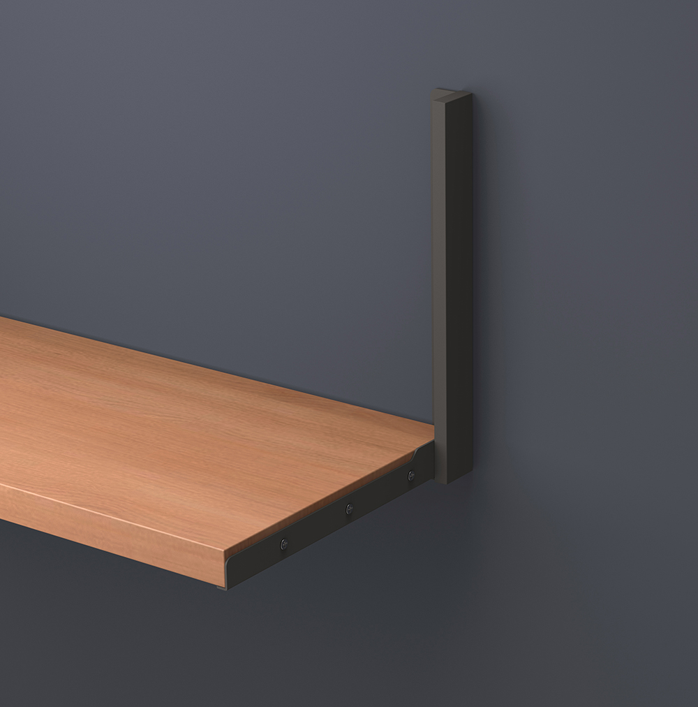 たたむと厚さ3cmになる棚受け　TANNER FLATTA デザイン事例 / Doogdesign. Inc.